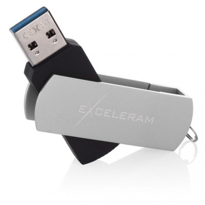 Exceleram P2 Black/Silver USB 3.1 EXP2U3SIB64