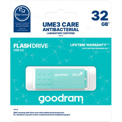 GOODRAM 32 GB UME3 USB3.0 Care Green (UME3-0320CRR11)