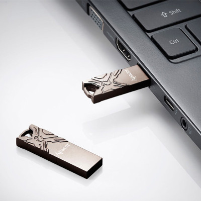 Apacer 64 GB AH13F USB 2.0 Metal Silver (AP64GAH13FA-1)