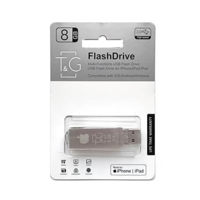 T&G 8GB 004 Metal Black USB 3.0/Lightning (TG004IOS-8G3)