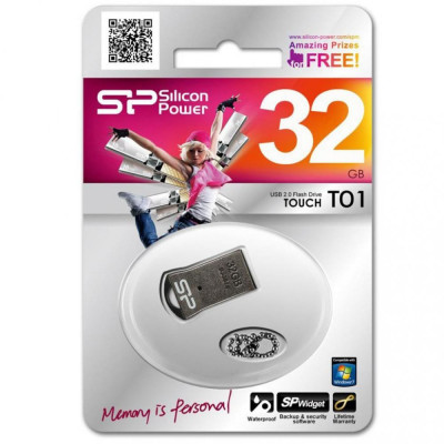 Silicon Power 32 GB Touch T01 Black SP032GBUF2T01V3K