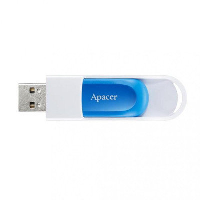 Apacer 64 GB AH23A USB 2.0 White/Blue (AP64GAH23AW-1)
