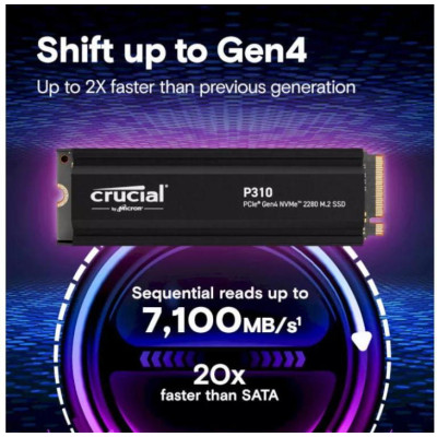 Crucial P310 2 TB with heatsink (CT2000P310SSD5)