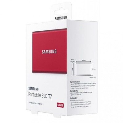 Samsung T7 500 GB Red (MU-PC500R/WW)