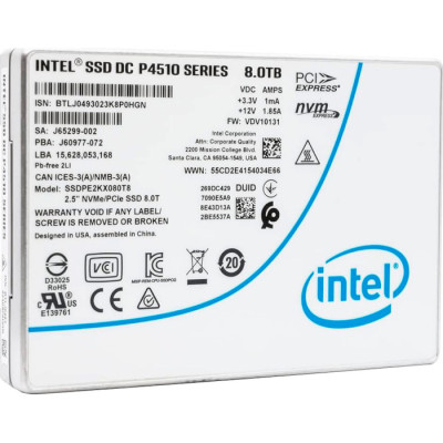 Intel DC P4510 8 TB (SSDPE2KX080T801)