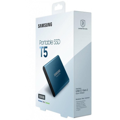 Samsung T5 Blue 500 GB (MU-PA500B/WW)