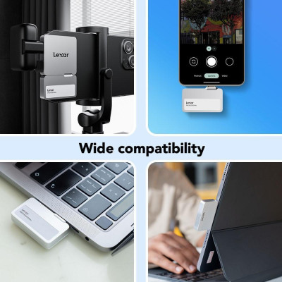 Lexar SL400 Professional Go Portable with Hub 1 TB Black (LSL400S001T-RNBNG)