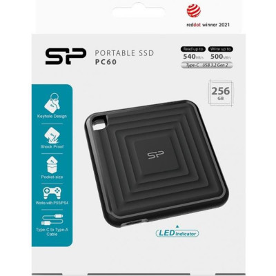Silicon Power PC60 256 GB Black (SP256GBPSDPC60CK)