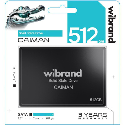 Wibrand Caiman 512GB 2.5 (WI2.5SSD/CA512GBST)