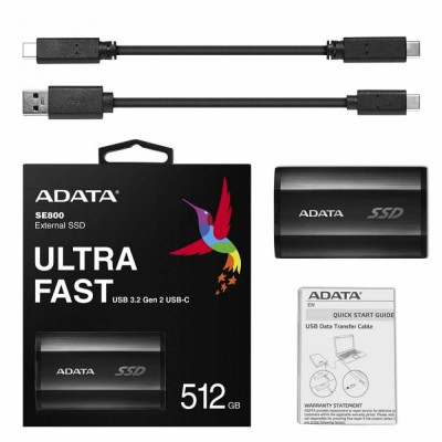 ADATA SE800 512 GB Black (ASE800-512GU32G2-CBK)