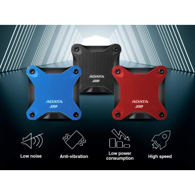 ADATA SSD Portable 240Gb SD600Q USB 3.1 (3D NAND) (ASD600Q-240GU31-CBL)