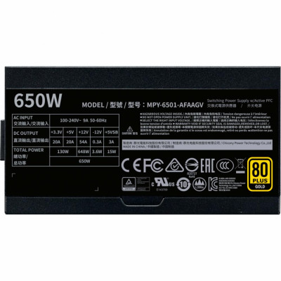 Cooler Master V650 GOLD (MPY-6501-AFAAGV-EU)