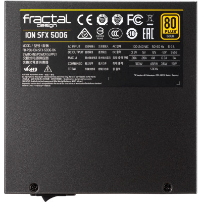 Fractal Design Ion SFX-L 500W (FD-PSU-ION-SFX-500G-BK-EU)