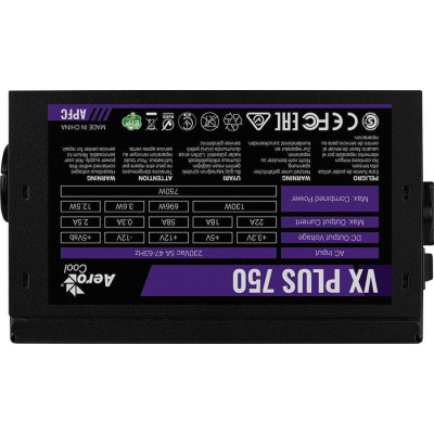 Aerocool VX Plus Stealth 750W (ACPN-VS75AEY.12)