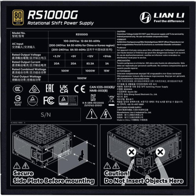 Lian Li RS Gold 1000 Black (G9P.RS1000G.B000.EU)