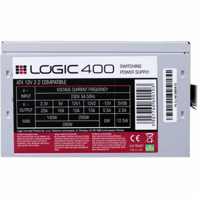 Logic concept CONCEPT ATX 400W Bulk (ZAS-LOGI-LC-400-ATX-PFC)