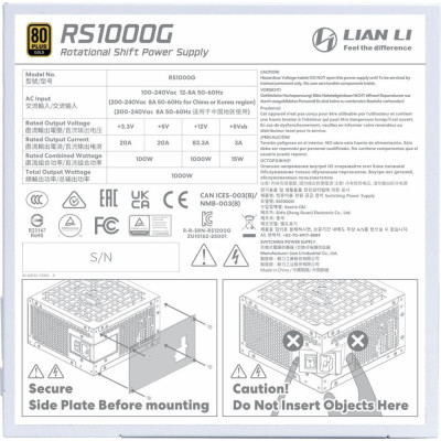 Блок живлення ATX3.1 1000W G9P.RS1000G.W000.EU LIAN LI