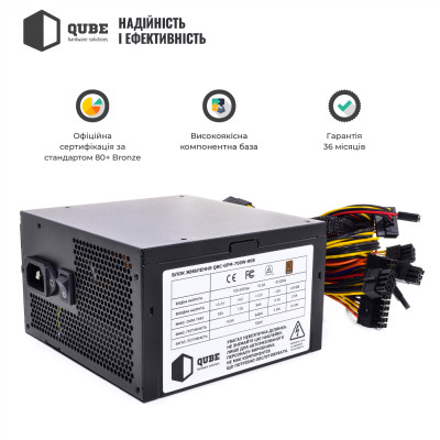 QUBE 1000W 80+ Bronze QBF-HPL-1000W-14B Bulk