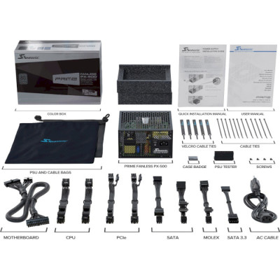 SeaSonic Prime Fanless PX-500 (SSR-500PL)