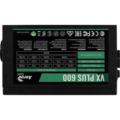 Aerocool VX Plus Stealth 600W (ACPN-VS60NEY.12)