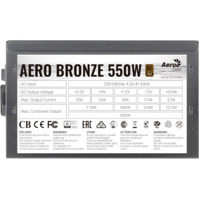 Aerocool Aero Bronze 550M 550W (ACPB-AR55AEC.1M)