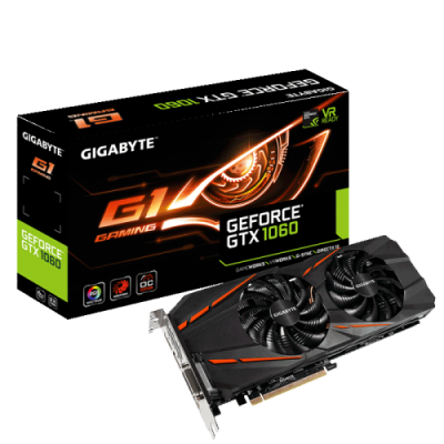 GIGABYTE GeForce GTX 1060 G1 Gaming 6G (GV-N1060G1 GAMING-6GD)
