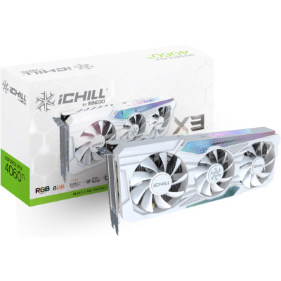 INNO3D GeForce RTX 4060 Ti 8GB ICHILL X3 White (C406T3-08D6X-17113280)