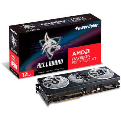 PowerColor Radeon RX 7700 XT 12GB Hellhound (RX 7700 XT 12G-L/OC)