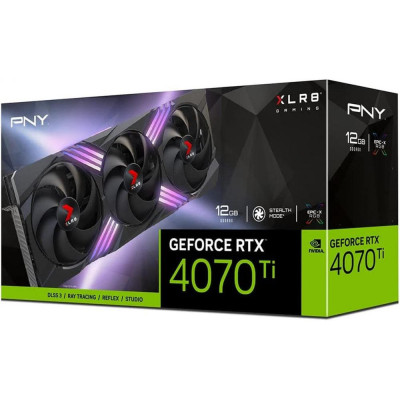 PNY GeForce RTX 4070 Ti 12 GB XLR8 Gaming Verto Triple Fan (VCG4070T12TFXXPB1)