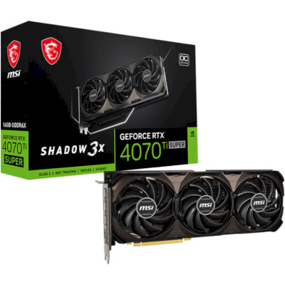 MSI GeForce RTX 4070 Ti SUPER 16GB SHADOW 3X OC (RTX 4070 Ti SUPER 16G SHADOW 3X OC)