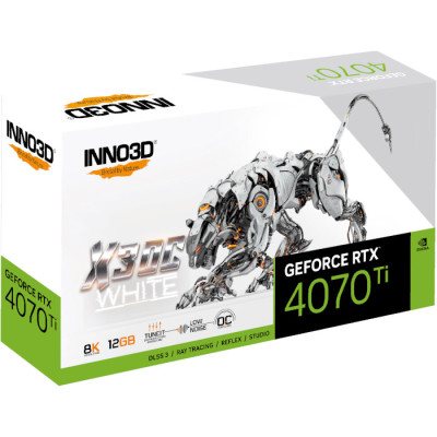 INNO3D GeForce RTX 4070 Ti X3 OC White (N407T3-126XX-186148W)