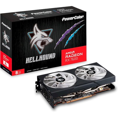 PowerColor Radeon RX 7600 8 GB Hellhound (RX 7600 8G-L/OC)