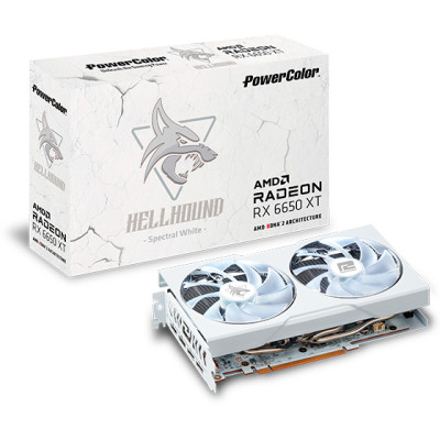 PowerColor Radeon RX 6650 XT Hellhound Spectral White (AXRX 6650 XT 8GBD6-3DHLV2/OC)