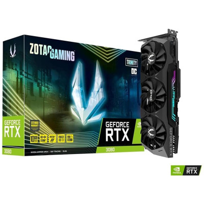 Zotac Gaming Trinity RTX3080 OC 10Gb GDDR6X LHR (ZT-A30800J-10PLHR)