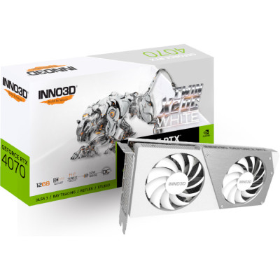 INNO3D GeForce RTX 4070 Twin X2 OC White Stealth (N40702-126XX-183052V)