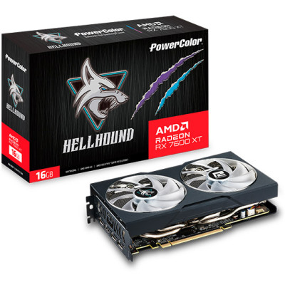 PowerColor Radeon RX 7600 XT 16 GB Hellhound (RX 7600 XT 16G-L/OC)