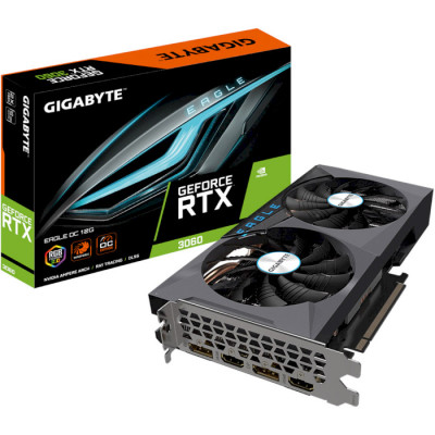 GIGABYTE GeForce RTX 3060 EAGLE 12G (GV-N3060EAGLE-12GD) LHR