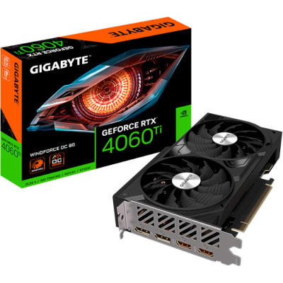 GIGABYTE GeForce RTX 4060 Ti WINDFORCE OC 8G (GV-N406TWF2OC-8GD)