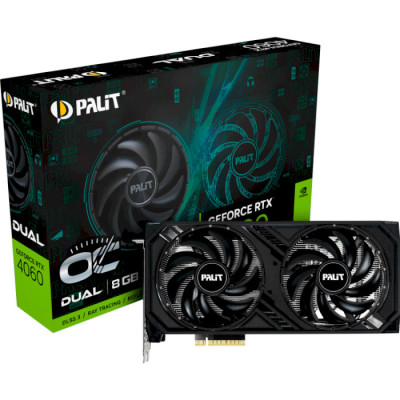 Palit GeForce RTX 4060 8GB GDDR6 Dual OC (NE64060T19P1-1070D)