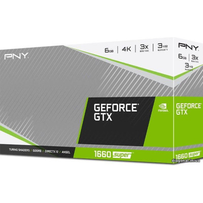 PNY GeForce GTX 1660 Super 6GB Single Fan (VCG16606SSFPPB)