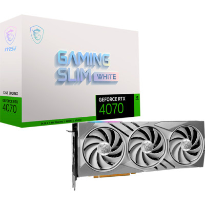 MSI GeForce RTX 4070 GAMING SLIM WHITE 12GB
