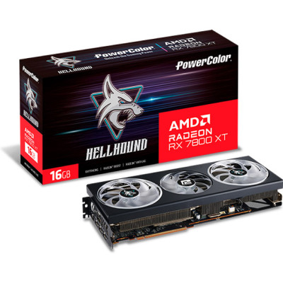 PowerColor Radeon RX 7800 XT 16GB Hellhound (RX 7800 XT 16G-L/OC)