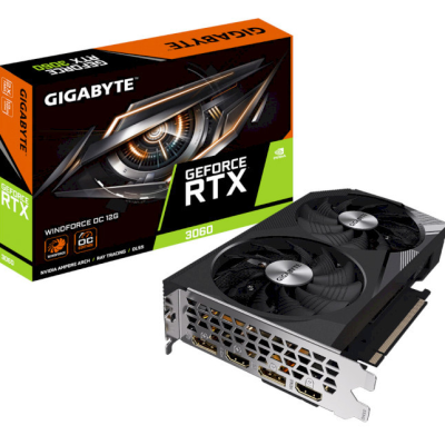 GIGABYTE GeForce RTX 3060 WINDFORCE OC 12G (GV-N3060WF2OC-12GD)