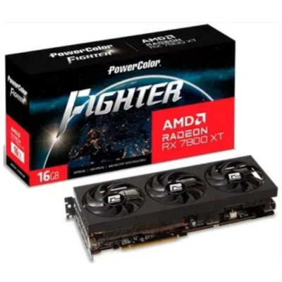 PowerColor AMD Radeon RX 7800 XT 16GB GDDR6 Fighter (RX 7800 XT 16G-F/OC)