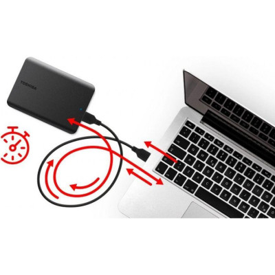Toshiba Canvio Basics 2022 1 TB Black (HDTB510EK3AA)