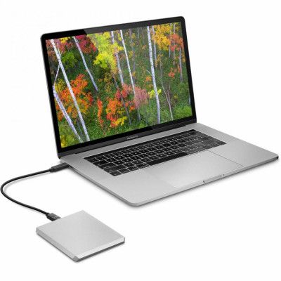 LaCie Mobile Drive 1 TB Moon Silver (STHG1000400)