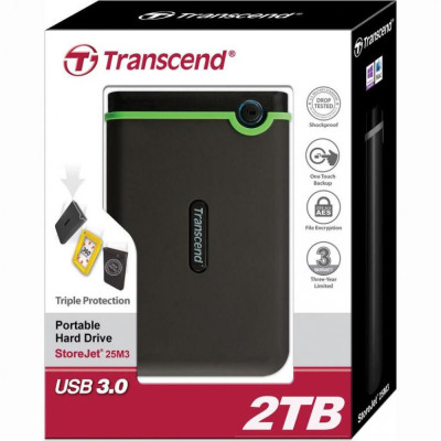 Transcend StoreJet 25M3 2 TB (TS2TSJ25M3S)
