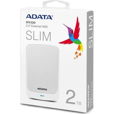 ADATA HV320 2 TB White (AHV320-2TU31-CWH)