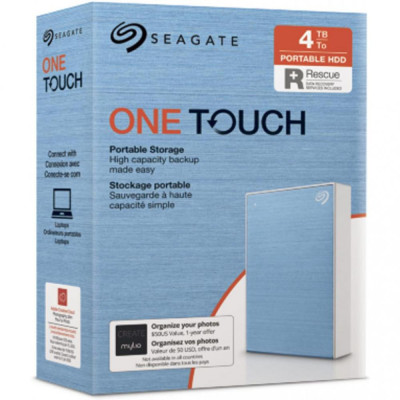 Seagate One Touch 4 TB Light Blue (STKC4000402)