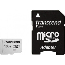Transcend 16 GB microSDHC UHS-I 300S + SD Adapter TS16GUSD300S-A